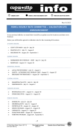 RSMCs Hourly Rate Committee – Validation Site Announcement