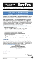 Comité sur la transition vers un taux horaire pour les FFRS