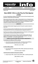More RSMC COLA on the Way for First Quarter of 2023
