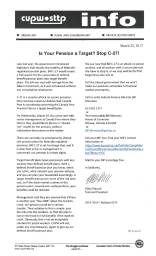 Is Your Pension a Target? Stop C-27!