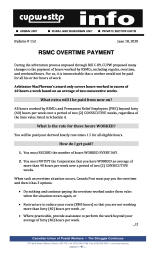 RSMC Overtime Payment