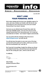 Don’t Lose Your Personal Days