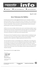 Zero Tolerance for Bullies