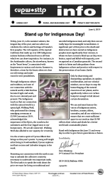 Stand up for Indigenous Day!