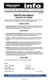 Équité salariale - Questions non réglées