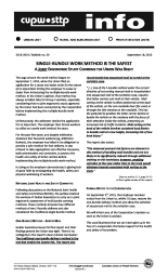 Single-Bundle Work Method Is The Safest