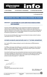 Uniforme des FFRS : nouveau système de points