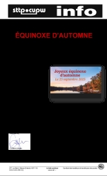 Équinoxe d’automne