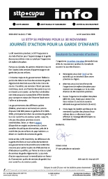 Le STTP se prépare pour le 30 novembre –  Journée d’action pour la garde d’enfants