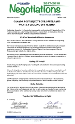 Canada Post Rejects our Offers and Wants a Cooling-Off Period! 