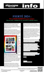 Fierté 2024 :  Ne laisser personne pour compte :  Égalité, liberté et justice pour tous  