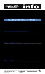 Change in Work Methods for RSMCs
