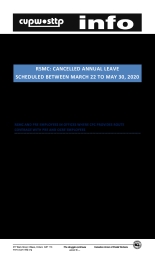 RSMC: Cancelled Annual Leave Scheduled Between March 22 to May 30, 2020