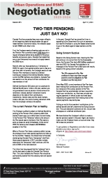 Two-Tier Pensions:  Just Say No!