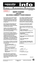 Ignite Change! Join Our  Delivering Community Power Webinar!