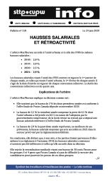 Hausses salariales et rétroactivité