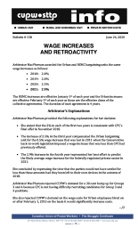 Wage Increases and Retroactivity