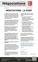 Négotiations : Le point