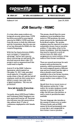 Job Security - RSMC
