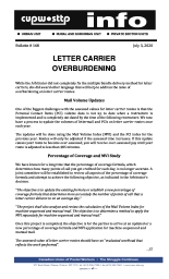 Letter Carrier Overburdening