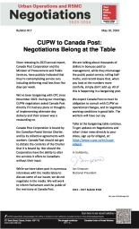 CUPW to Canada Post: Negotiations Belong at the Table