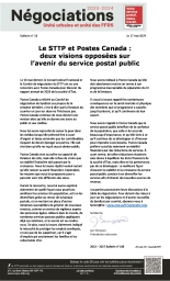 Le STTP et Postes Canada :  deux visions opposées sur  l’avenir du service postal public