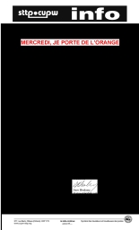 Mercredi, je porte de l’orange