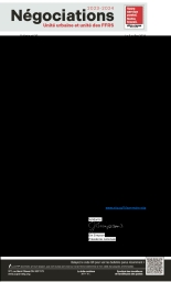 Le point sur les négociations :  Aucun recul, aucune concession!