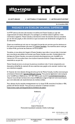 Passage à un échelon salarial supérieur