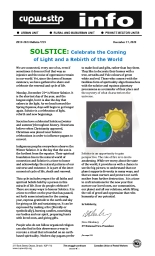 Solstice: Celebrate the Coming of Light and a Rebirth of the World