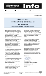 Hausse des cotisations syndicales au rythme des hausses salariales