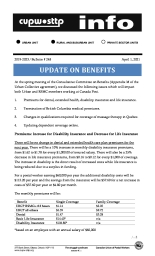 Update on Benefits
