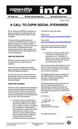 A Call to CUPW Social Stewards!