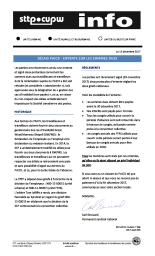 Délais PAICD : Entente sur les sommes dues