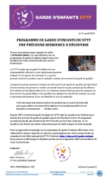 Passez le mot! Le STTP offre un programme de garde d’enfants à Fredericton, en collaboration avec le Preschool Centre