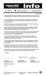  Arbitrator: Per-Piece Payment for Weekend PCIs to Continue