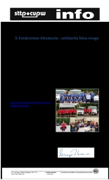À Fredericton-Oromocto : solidarité bleu-rouge