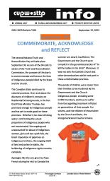 September 30th - COMMEMORATE, ACKNOWLEDGE  and REFLECT