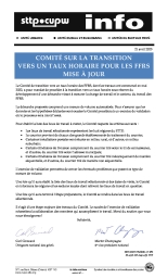 Comité sur la transition  vers un taux horaire pour les FFRS mise à jour 