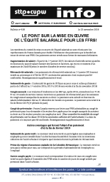 Le point sur la mise en œuvre de l’équité salariale pour les FFRS!