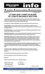 Le point sur la mise en œuvre de l’équité salariale des FFRS!
