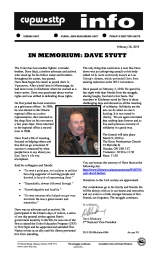 In Memoriam: Dave Stutt