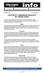 Les FFRS et l’assurance-invalidité de longue durée