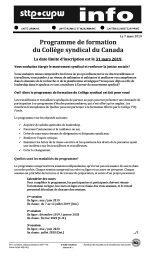 Programme de formation du Collège syndical du Canada