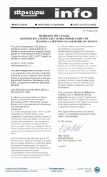 Bloquons JNF Canada : mettons fin à son statut d’organisme caritatif signons la pétition à la ministre du revenu