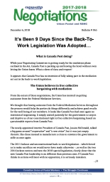 It’s Been 9 Days Since the Back-To-Work Legislation Was Adopted…