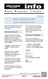 Mise à jour du livret sur l’assurance-vie