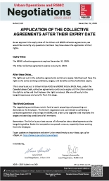 Application of the Collective Agreements after their Expiry Date