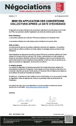 Mise en application des conventions collectives après la date d’échéance