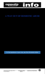 A Way Out of Domestic Abuse